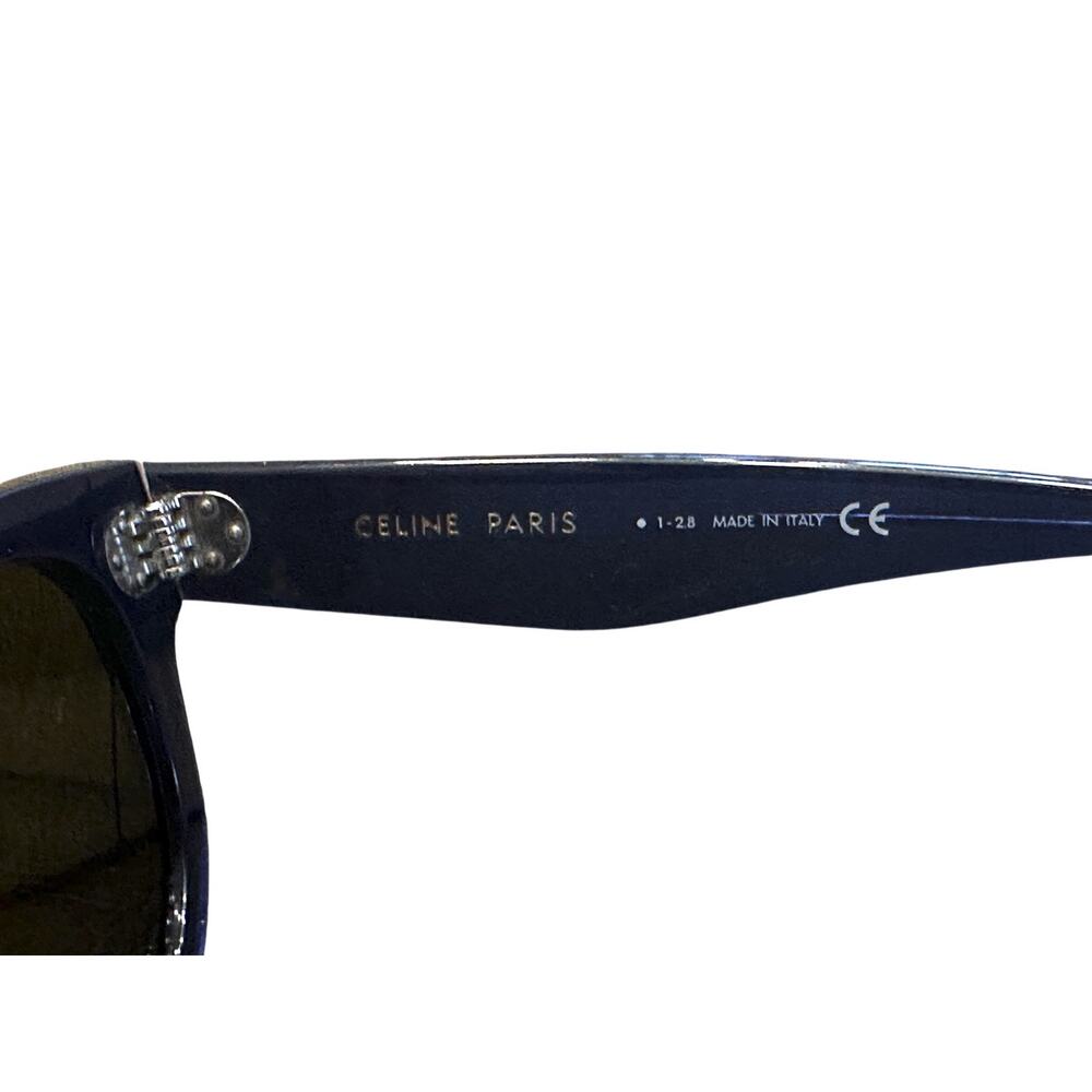 Celine CL4003IN 90E Baby Audrey Blue Frame Brown Gradient Oval Sunglasses - Picture 9 of 9